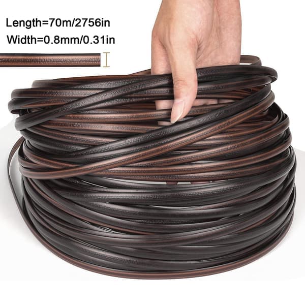 70m Vicker Reparationssæt Brun Gradient Vicker Materiale til DIY Stol Sofa Kurv