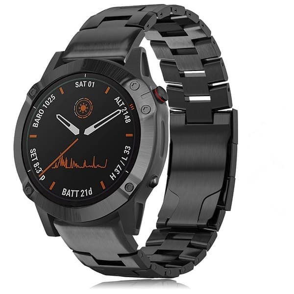 Garmin Quick Release Urrem - 22mm Sort Titanium
