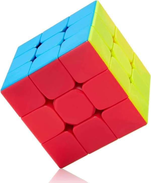 Speed Cube Fast Cube - Hurtig, jævn rotation, solid, holdbar og klæbefri, frostet, bedste puslespil Magic Cube legetøj - Roterer hurtigere end originalen til børn