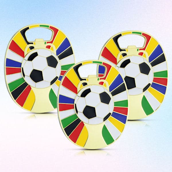 2026 World Cup Nøkkelring Multifunksjonell Flaskeåpner, Rustfri, Sølv