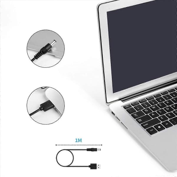 5V USB til DC 5.5X2.1mm 3.5mm 5.5X2.5mm 6.3mm Stik Opladerkabel