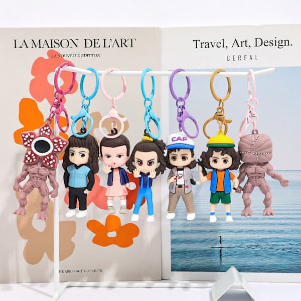 2025 Stranger Things Figur Nyckelring | Mini Karaktärshänge | Samlarobjekt för Fans *Will* Will Will Will Will