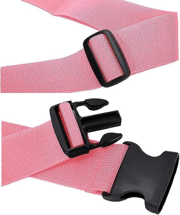 Bagagestropper til kufferter, 4-pak, pink