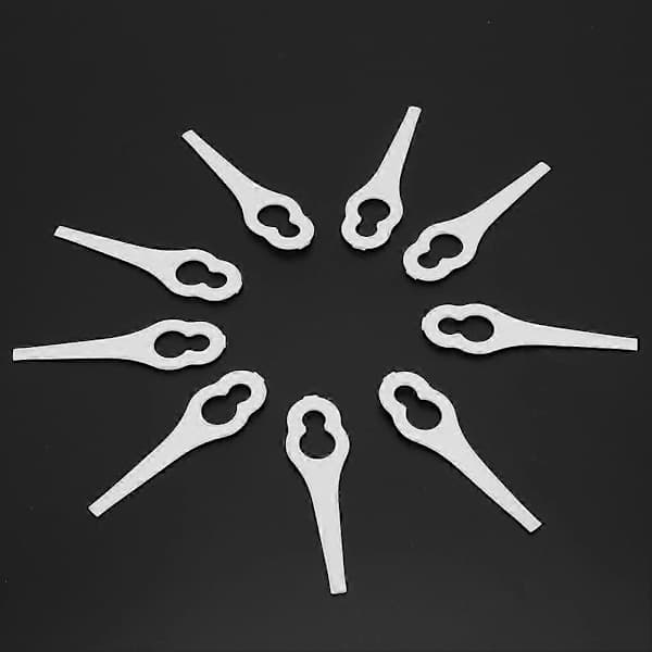 50 stk. gresstrimmer plastblad gressklipperdeler for BOSCH ALM 28 30[YJD] Hvit