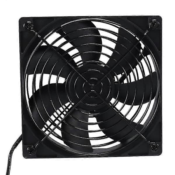 Dubbla 120 mm 5V USB-drivna PC-routerfläktar med hastighetsregulator