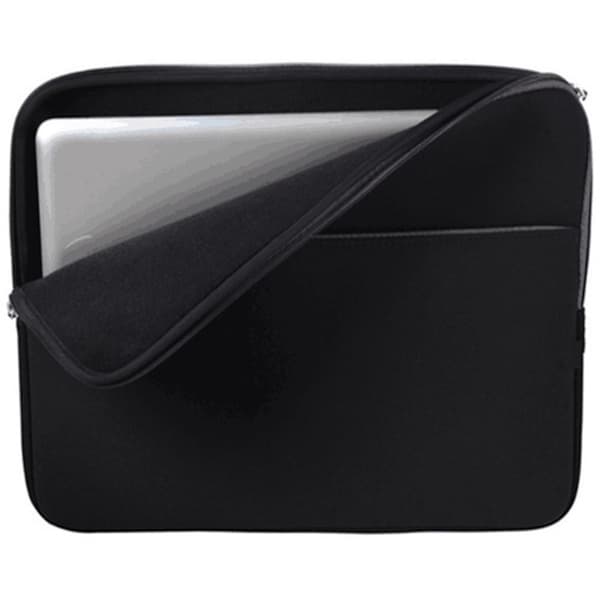 15\" Laptopfodral - Extra fack - Svart