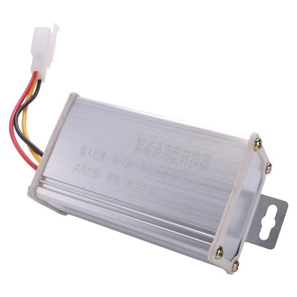 Elektronisk transformator DC 36v 48v 60v 72v till 12v 10a Elcykelomvandlare Adapter Nedtransformator