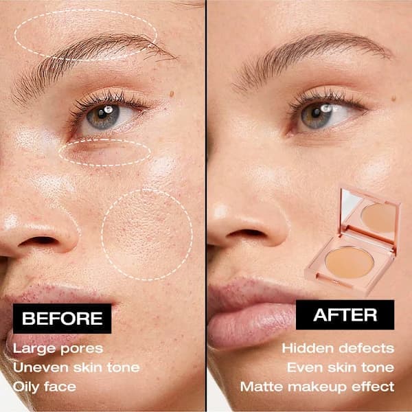 MAYCHEER Matt Concealer, Øyekonsiler, CC Cream Foundation Concealer, Lys Hudtone