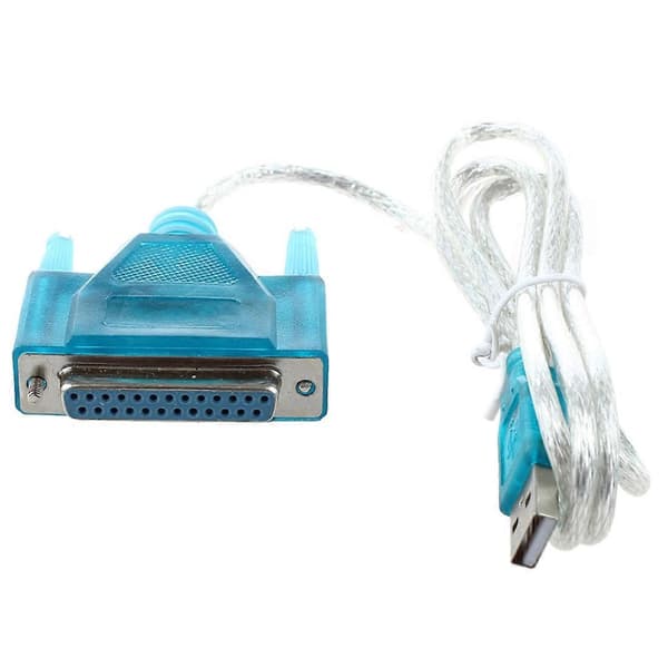 USB til skriver DB25 25-pinners parallellportkabeladapter