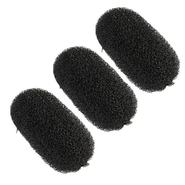 st Hæv Hårnålen Puffy Hårpude Sort Sort Black
