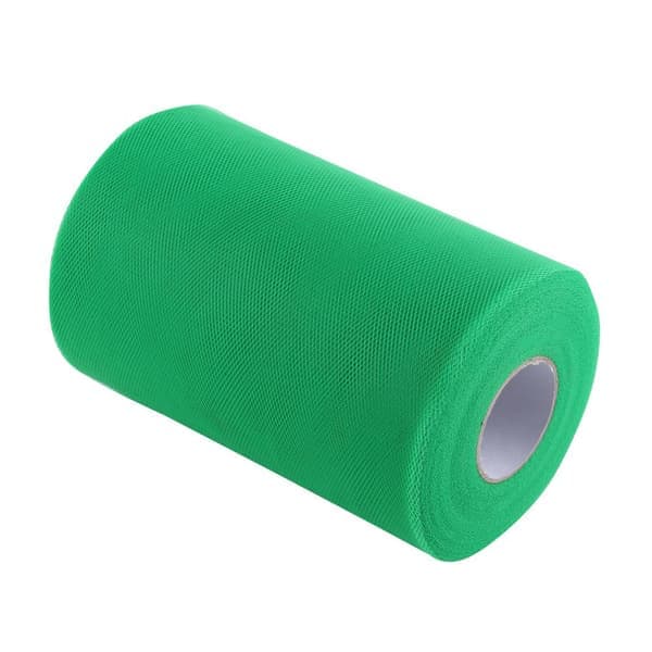 100 meter 15 cm bröllopsdekoration tyll rulle spole kläder stickat tyg för sömnad (grön)