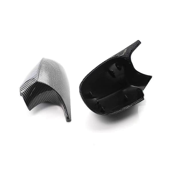 Bil Karbonfiber Mønster Sidespeildeksel Sidespeilhus Trim For 3-serie E90 E91 E92 2008-
