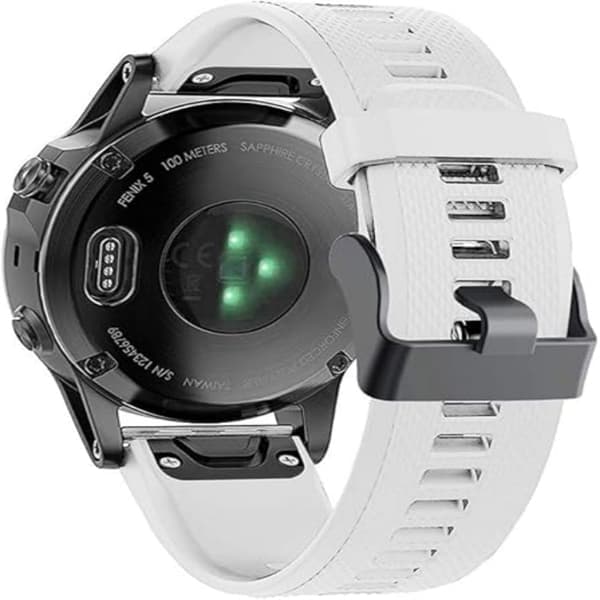 Til Fenix5/6/7/7x/6x/5X Rem 26mm Silikonebånd Grå Grey