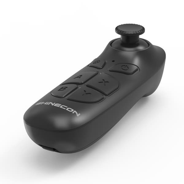 Hodefestede 3D virtual reality-briller, mobiltelefon, VR-briller, fjernkontroll, trådløs Bluetooth VR-gamepad