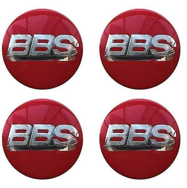 Bbs hjulnavkapsel emblem 4 st set 65mmbbs billogotyp dekal aut
