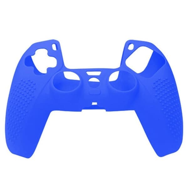 Kontrollgrepp Halkfritt Silikonfodral Skyddsfodral Kompatibelt med PS5 Controller Gamepad blå blue