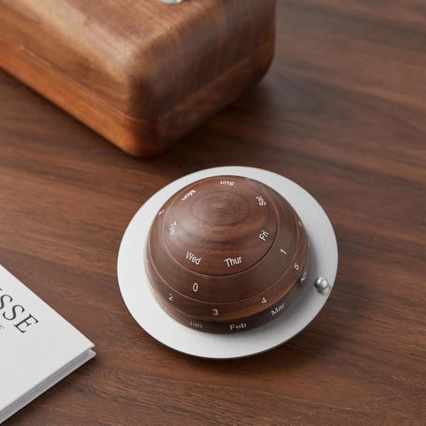 Træbordkalender Planet evighedsbordkalender