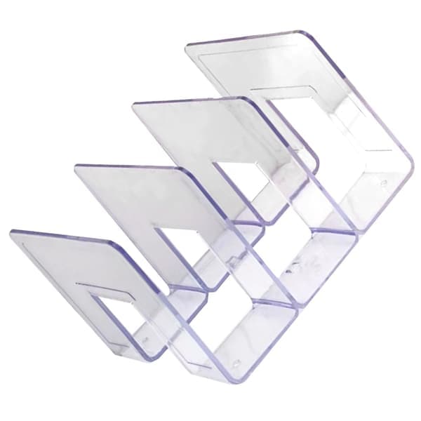 Handväska Organizer Hushåll Transparent Väskförvaringsställ Sovrum PC Mini Plånbokshylla 3 Sektioner