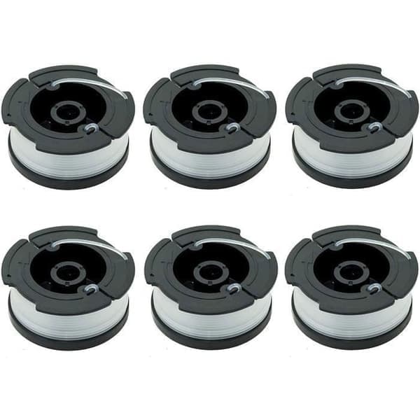 Nylonsnøre spole - Black & Decker - A6481 A6485 - 6-pakning - 10 m - Erstatningstrimmer