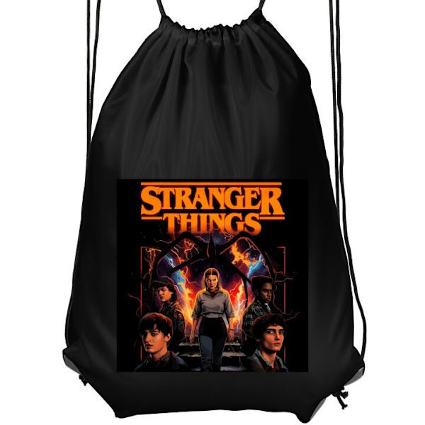 Stranger Things Hoodie Pullover Höst/Vinter Marinblå Marinblå 110 110