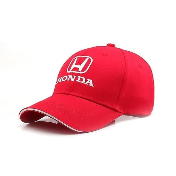 Honda Team Racing Visor Brodert Baseballcap Bilcap - Rød