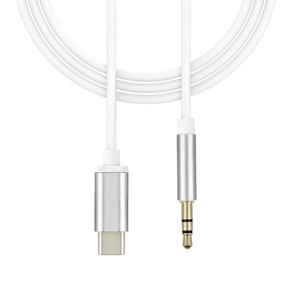 Type C til 3,5 mm hodetelefon bilstereo kabel USB-C til 3,5 mm lyd Aux Jack kabel flettet Aux kabel