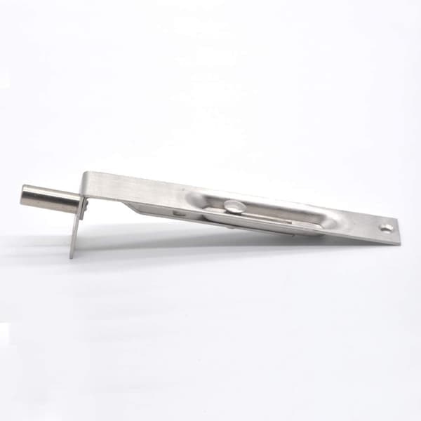 Diskret dørbolt i rustfrit stål, 18 mm bred 4-tommer 4-inch