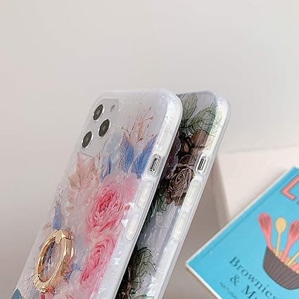 Kompatibel med iPhone 11Pro cover (5,8 tommer), med søde blomster
