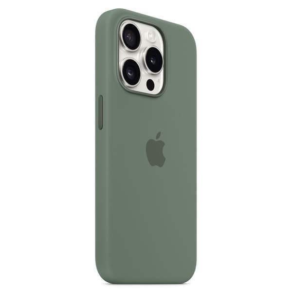 Magnetiskt silikonfodral för iPhone 15 Pro Max kompatibelt med MagSafe - Perfekt grönt iPhone 15 Pro Max grönt iPhone 15 Pro Max Green