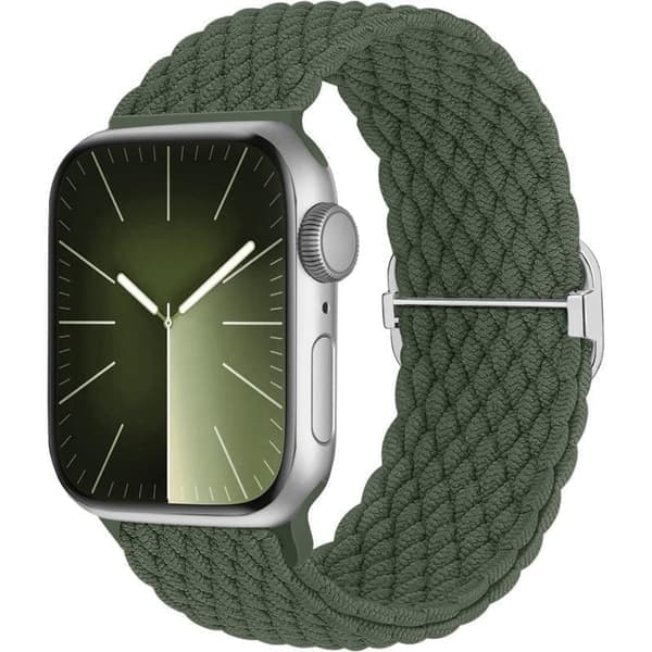 5-pack flätade solo loop-armband kompatibla med Apple Watch (38mm, 40mm, 41mm) 5-pack 38/40/41mm