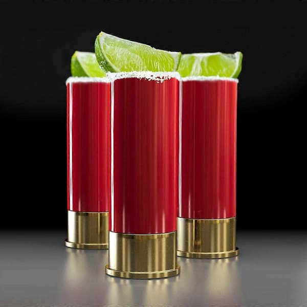 4 STK 12 Gauge Shotglas Tequila Shotglas