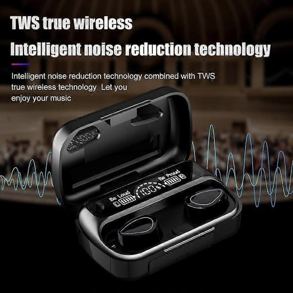 R10 In-ear hodetelefoner Digital skjerm Speiloverflate Trådløse Bluetooth-hodetelefoner