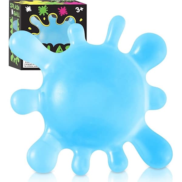 NeeDoh Kids Squeeze Ball, Splat Stick Squishy Leksaker, Squeeze Splash Leksaker, Lindra Ångest, Ice Soft Squeeze Cube Maltose Balls Blå Blue