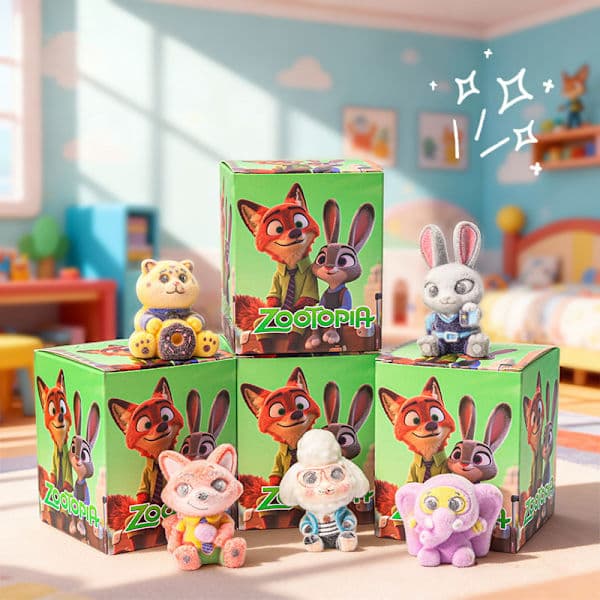 Zootopia Överraskningslåda Nyckelring Docka – Trendig Samlarleksaksfigur för Barn & Tonåringar 12-pack Zootopia blind boxes