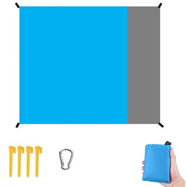 Picnicteppe - 200 X 210 cm - Mini Picnicteppe - Strandteppe - Utendørsteppe - Campingteppe - Hage Strandmatte - Sammenleggbart Campingteppe
