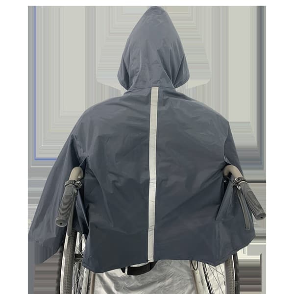 Rullstolsskydd Rullstolsväska Vattentät Säkerhetsreflekterande Poncho Poncho (varmt foder) svart black