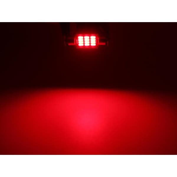 c5w canbus 31mm punainen led SV8.5 2-pakkaus 12v Punainen