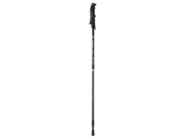 Vandrestav / Trekkingstav / Gåstav - Justerbar højde Sort sort black