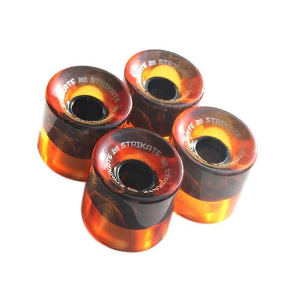 st 60x45mm Cruiser Skateboard-pyörät PU-pyörät Longboard Cruiser -pyörät, läpinäkyvä oranssi