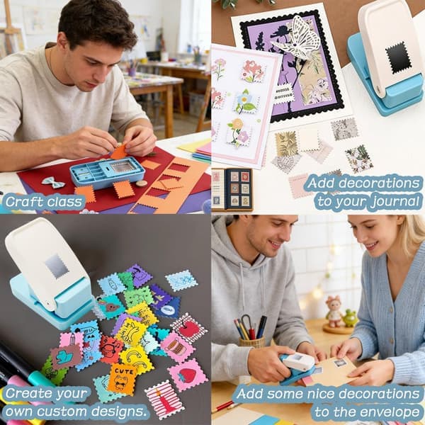 Rektangulær spakstanse, 1x0,8 tommer stempelstanse for papirhåndverk, scrapbooking, DIY-kortlaging, kunst