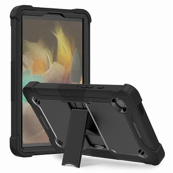 Støtsikkert nettbrettdeksel med stativ til Samsung Galaxy Tab A9, silikon + PC
