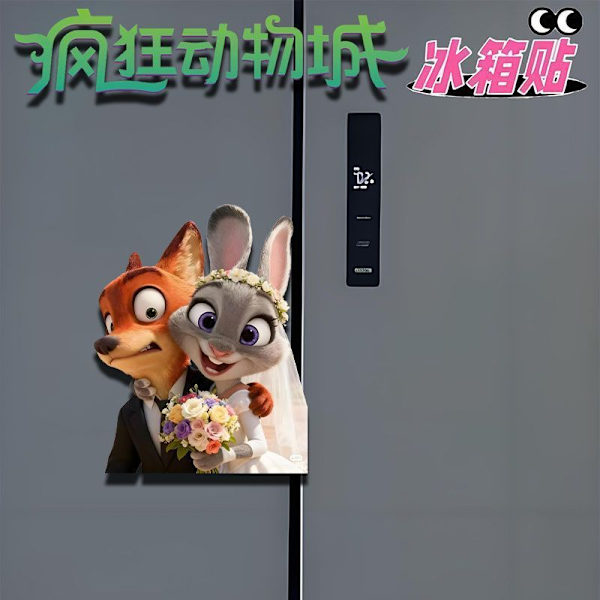 Zootopia Magnetiske Køleskabsmagneter – 5-delt sæt, søde figur-samleobjekter