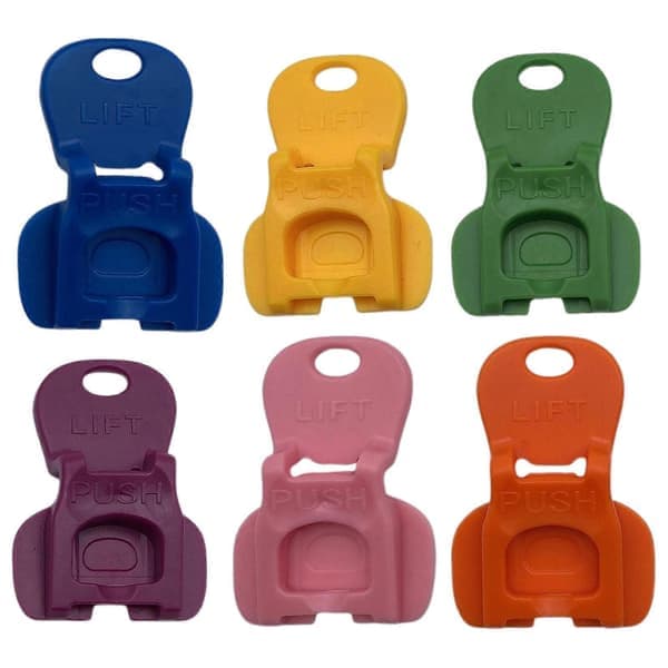 Plastboksåpner Enkel flikåpner og flaskekorker 6 stk