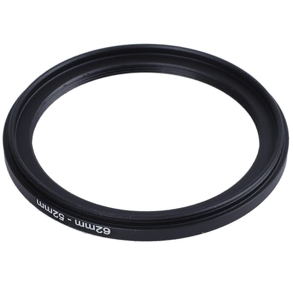 62mm-52mm 62mm til 52mm Sort Step Down Ring Adapter til Kamera