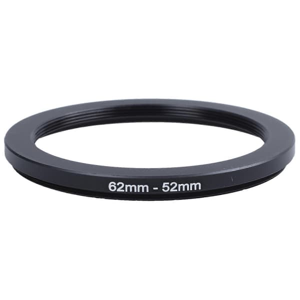 62mm-52mm 62mm til 52mm svart step-down ringadapter for kamera