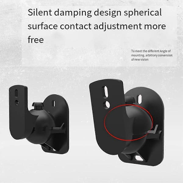 2PCS Högtalarfäste Väggfäste Stativ Surroundhållare Justerbar
