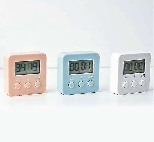 Digital Timer, 4-pak Mini Stopur med Høj Alarm, Nedtælling Nedtælling til 99.59 & LCD-Display Kort Timer til Køkken, Kontor, Sport