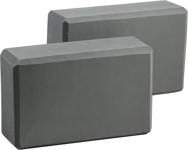 Yogablock 2-pack Gymnastikblock - Bekväma yogablock, halkfria, lätta och resevänliga Pilatesövningar