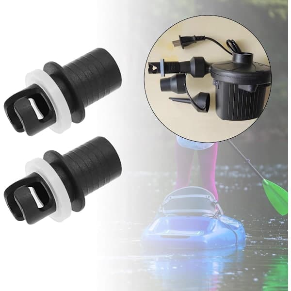 ING 2-pack Uppblåsbar Båt Luftventil Slangadapter Anslutning SUP Pump Adapter Surfbräda Tillbehör Läckagesäker Kajak Luftventil Anslutning