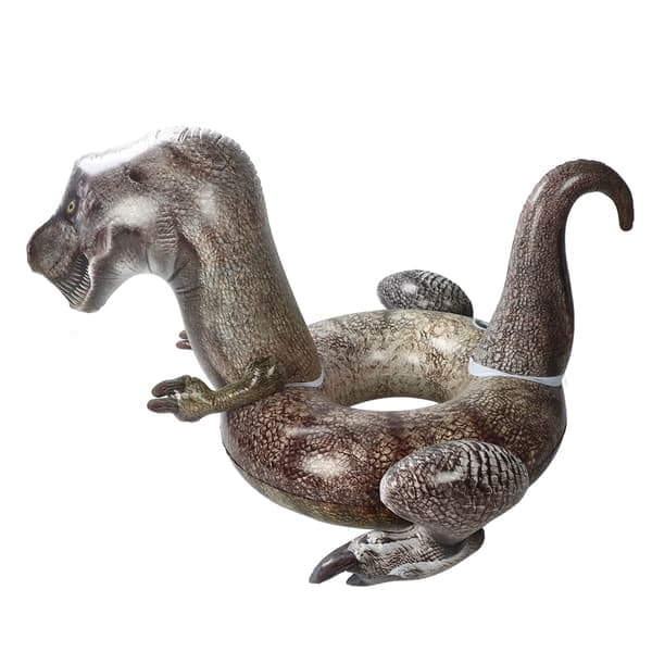 Dinosaurie Pool Float PVC 3D T Rex Simring Uppblåsbar Åktur för Vuxna Tonåringar Barn
